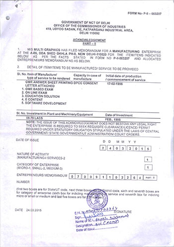 SSI REGISTRATION